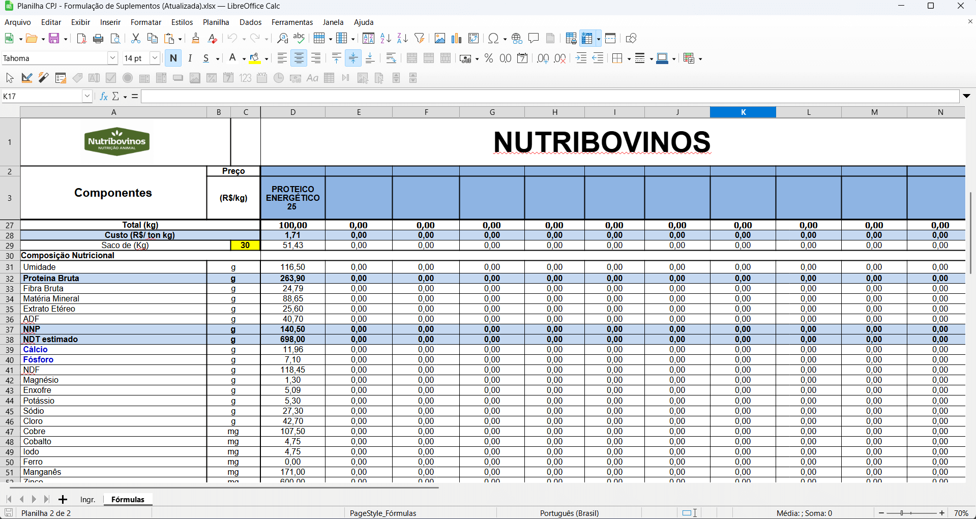 Preview da Planilha CPJ